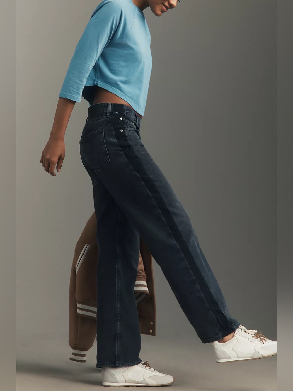NEW Citizens of Humanity Lindz Low Rise Straight Leg Jeans in Kuro, Size 26